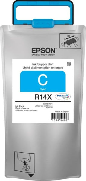 1 X Genuine Epson R14X Cyan Ink Pack High Yield Cartridge -