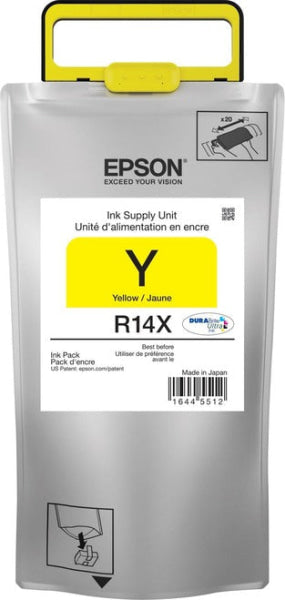 1 X Genuine Epson R14X Yellow Ink Pack High Yield Cartridge -