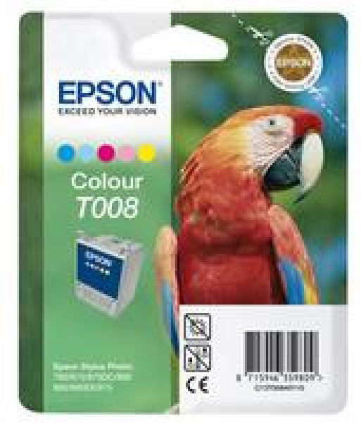 1 X Genuine Epson T008 Colour Ink Cartridge -