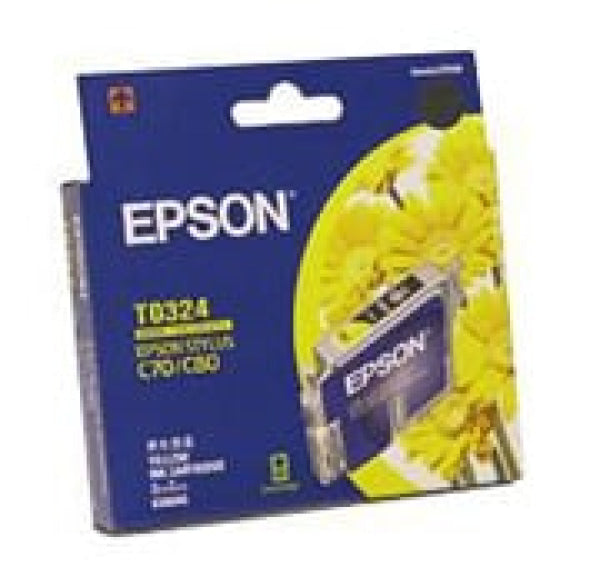 1 X Genuine Epson T0324 Yellow Ink Cartridge -