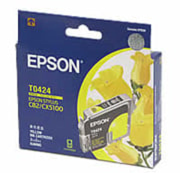 1 X Genuine Epson T0424 Yellow Ink Cartridge -