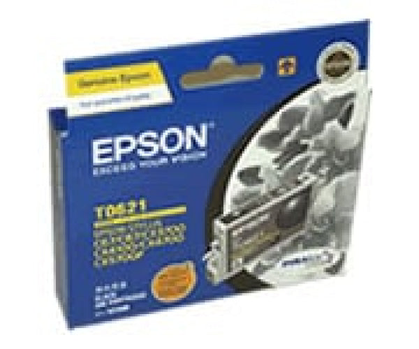 1 X Genuine Epson T0621 Black Ink Cartridge High Yield -