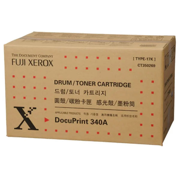 1 X Genuine Fuji Xerox Docuprint 340A Black Toner Cartridge 17K [Ct350269] -