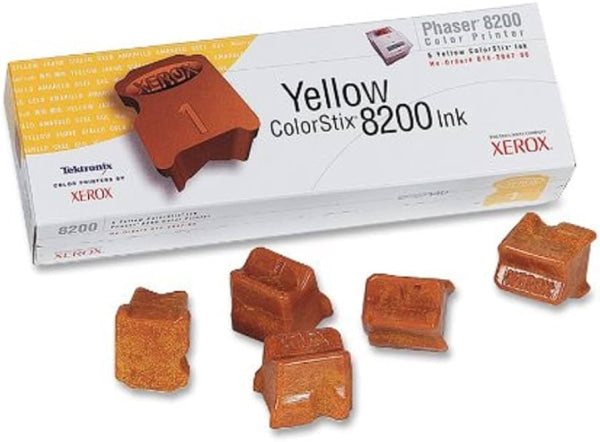 1 X Genuine Fuji Xerox Phaser 8200 Yellow 5Pk Soild Ink Stick [016204700] Cartridge -