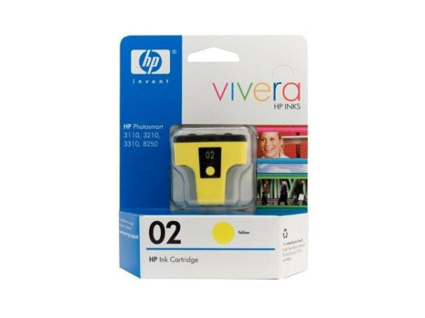 1 X Genuine Hp 02 Yellow Ink Cartridge C8773Wa -