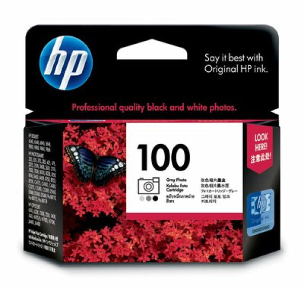 1 X Genuine Hp 100 Grey Ink Cartridge C9368Aa -