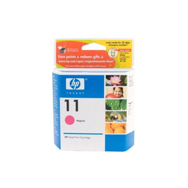 1 X Genuine Hp 11 Magenta Ink Cartridge C4837Aa -