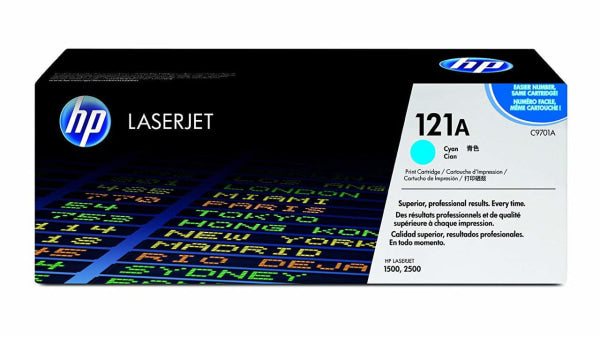 1 X Genuine Hp C9701A Cyan Toner Cartridge 121A -