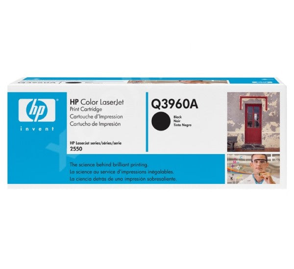 1 X Genuine Hp Q3960A Black Toner Cartridge 122A -