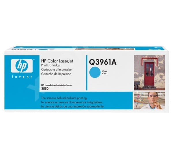 1 X Genuine Hp Q3961A Cyan Toner Cartridge 122A -