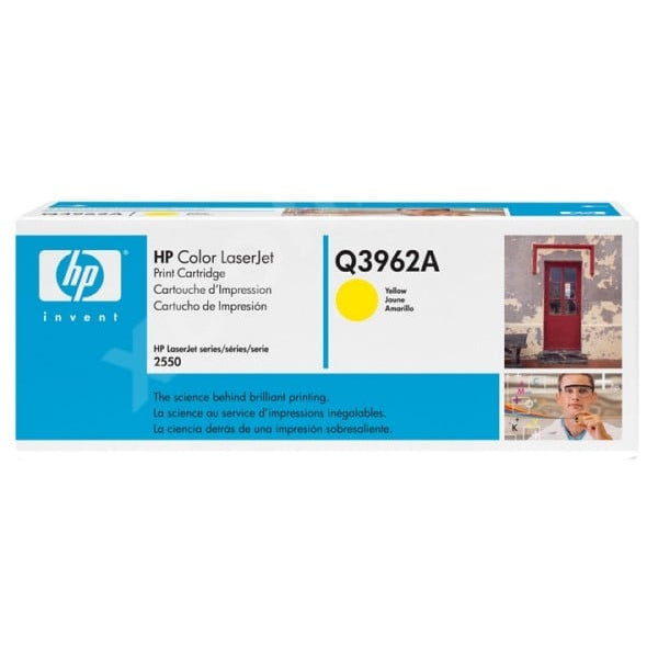1 X Genuine Hp Q3962A Yellow Toner Cartridge 122A -