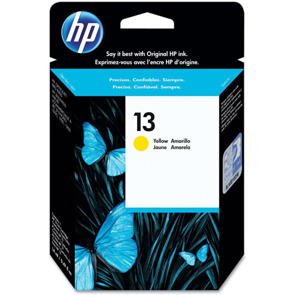 1 X Genuine Hp 13 Yellow Ink Cartridge C4817A -