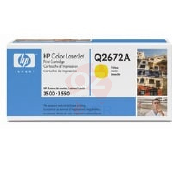 1 X Genuine Hp Q2672A Yellow Toner Cartridge 309A -