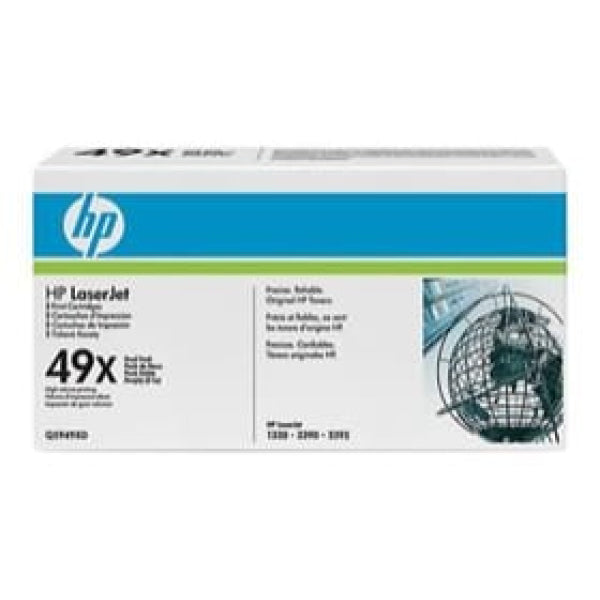 1 X Genuine Hp Q5949Xd Toner Cartridge Twin Pack 49X -