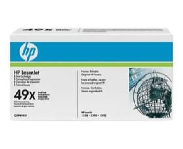 1 X Genuine Hp Q5949Xd Toner Cartridge Twin Pack 49X -