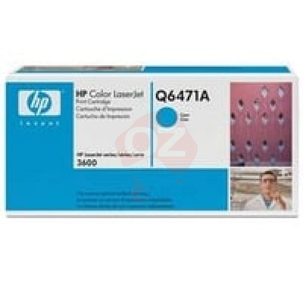 1 X Genuine Hp Q6471A Cyan Toner Cartridge 502A -