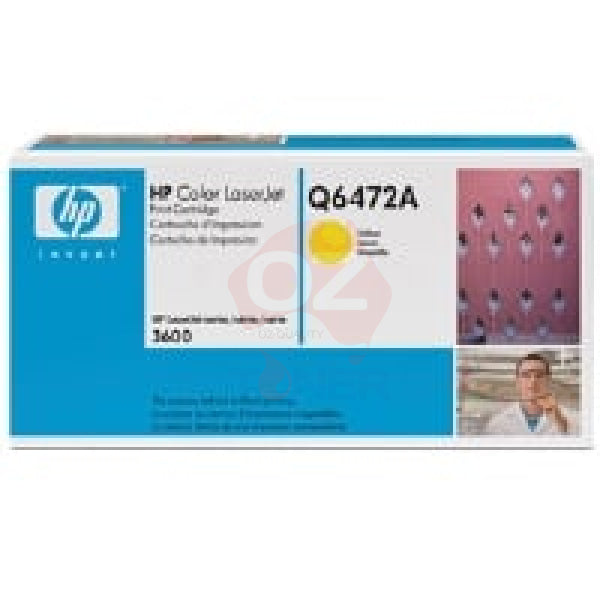 1 X Genuine Hp Q6472A Yellow Toner Cartridge 502A -