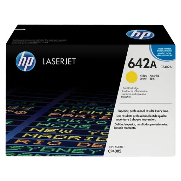 1 X Genuine Hp Cb402A Yellow Toner Cartridge 642A -