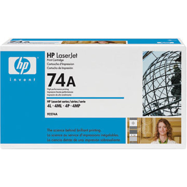 1 X Genuine Hp 92274A Toner Cartridge 74A -