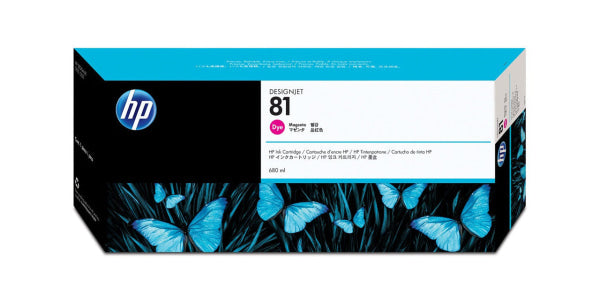 1 X Genuine Hp 81 Magenta Ink Cartridge C4932A -