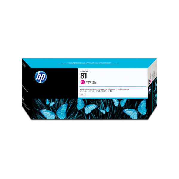 1 X Genuine Hp 81 Magenta Ink Cartridge C4932A -