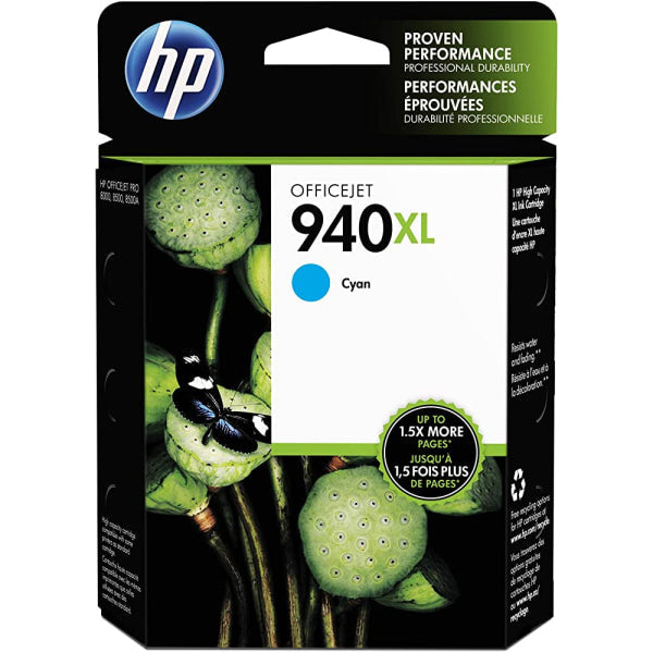 1 X Genuine Hp 940Xl Cyan Ink Cartridge C4907Aa -
