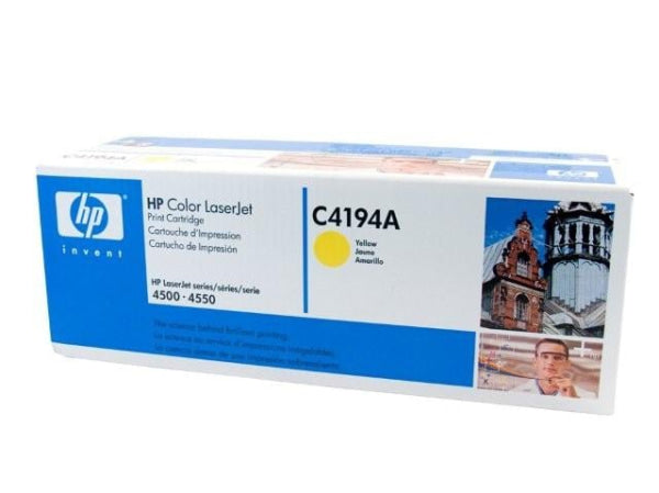 1 X Genuine Hp C4194A Yellow Toner Cartridge -