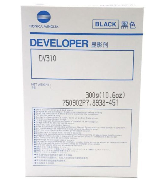 1 X Genuine Konica Minolta Bizhub 222 250 282 350 362 Developer Dv310 8938451 Accessories
