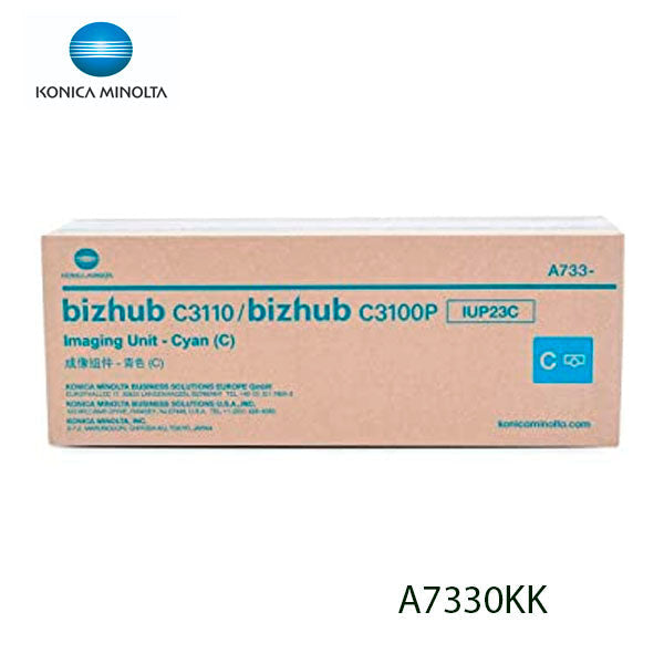 1 X Genuine Konica Minolta Bizhub C3100P C3110 Cyan Imaging Drum Unit Iup23C [A7330Kk] Cartridge -