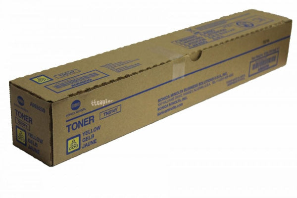 1 X Genuine Konica Minolta Bizhub C458 C558 C658 Yellow Toner Cartridge Tn514Y A9E8290 -