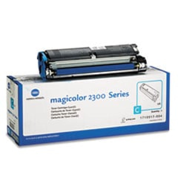 1 X Genuine Konica Minolta Magicolor 2300 Cyan Toner Cartridge 1710517008 -