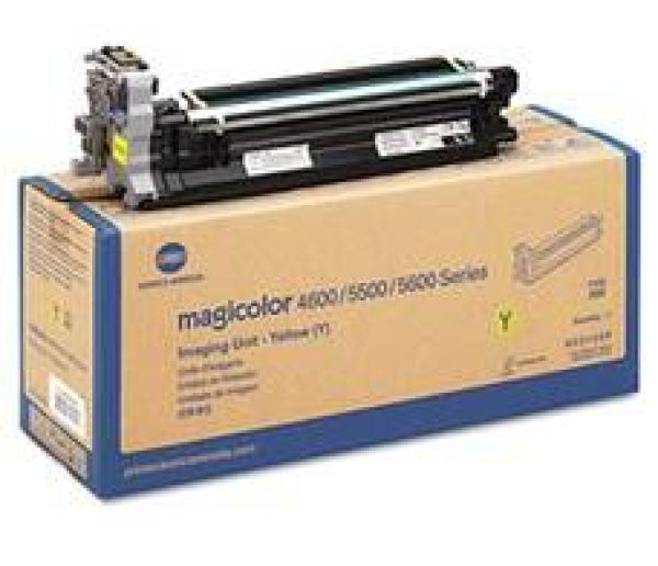 1 X Genuine Konica Minolta Magicolor 4600 5500 5650 Yellow Imaging Drum Unit A03105K Cartridge -