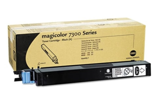 1 X Genuine Konica Minolta Magicolor 7300 Black Toner Cartridge 1710530001 -