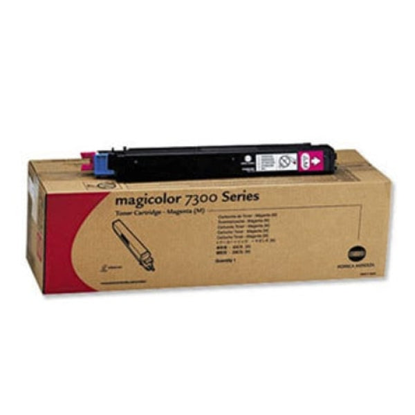 1 X Genuine Konica Minolta Magicolor 7300 Magenta Toner Cartridge 1710530003 -