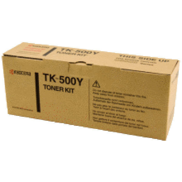 1 X Genuine Kyocera Tk-500Y Yellow Toner Cartridge Fs-C5016N -