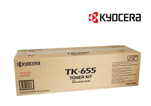 1 X Genuine Kyocera Tk-655 Toner Cartridge Km-6030 Km-8030/Km6080/Km6030 (47K) [Tk655K] -