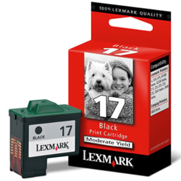 1 X Genuine Lexmark #17 Black Ink Cartridge 10N0217 -