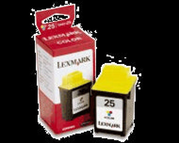 1 X Genuine Lexmark #25 Colour Ink Cartridge High Yield 15M0125 -