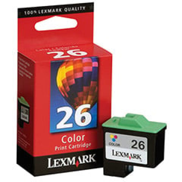 1 X Genuine Lexmark #26 Colour Ink Cartridge 10N0026 -