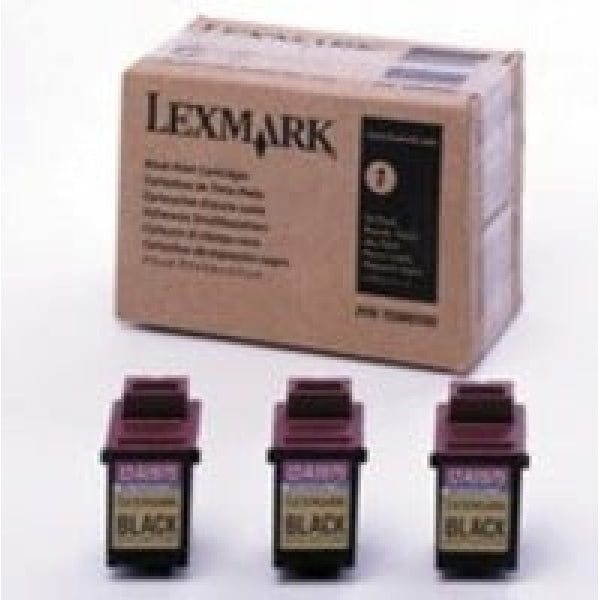 1 X Genuine Lexmark #75 Black Ink Cartridge Tri Pack High Yield 15M0100 -