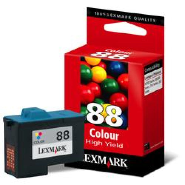 1 X Genuine Lexmark #88 Colour Ink Cartridge High Yield 18L0000 -