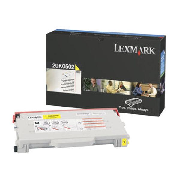 1 X Genuine Lexmark C510 Yellow Toner Cartridge -