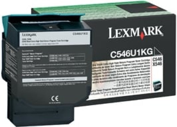 1 X Genuine Lexmark C546 X546 X548 Black Toner Cartridge Extra High Yield Return Program -