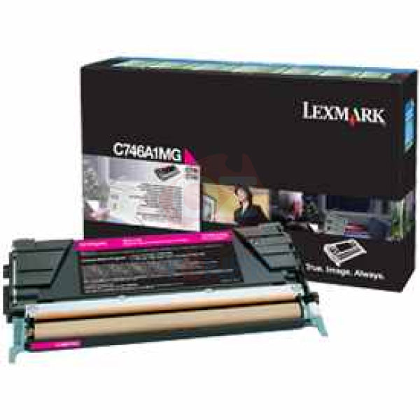 1 X Genuine Lexmark C746 C748 Magenta Toner Cartridge Return Program -