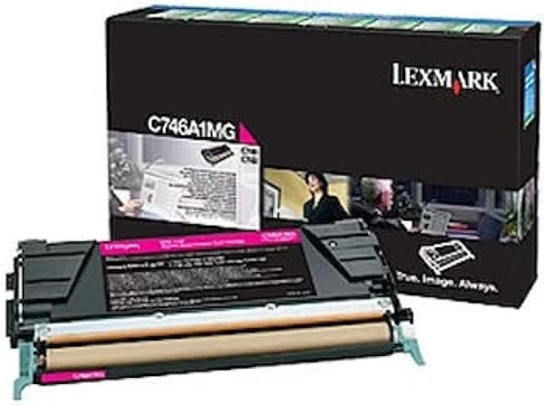1 X Genuine Lexmark C746A1Mg Magenta Toner Cartridge Return Program For C746Dn/C748De (7K) -