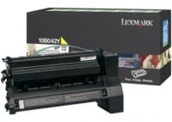 1 X Genuine Lexmark C750 Yellow Toner Cartridge High Yield Return Program -