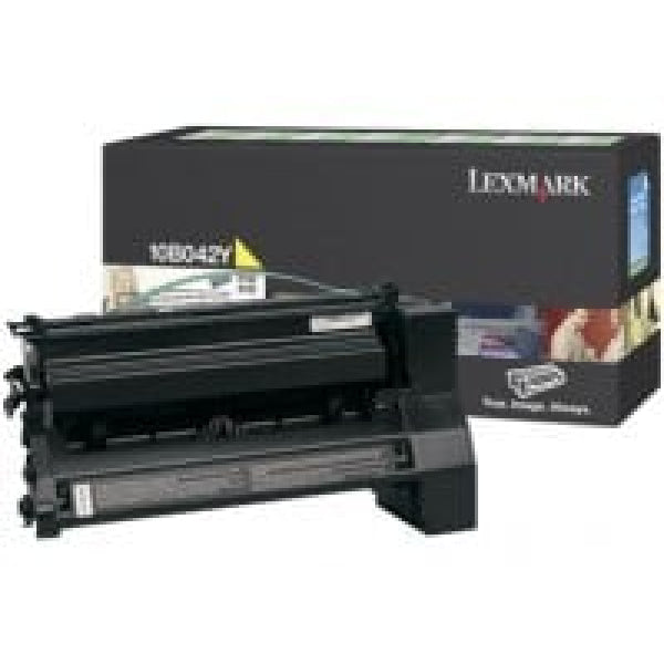 1 X Genuine Lexmark C750 Yellow Toner Cartridge High Yield Return Program -