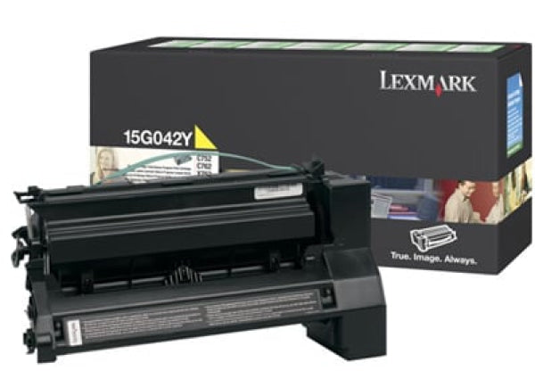 1 X Genuine Lexmark C752 C760 C762 X762 Yellow Toner Cartridge High Yield Return Program -