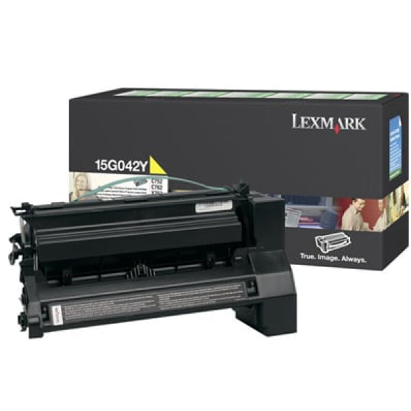 1 X Genuine Lexmark C752 C760 C762 X762 Yellow Toner Cartridge High Yield Return Program -