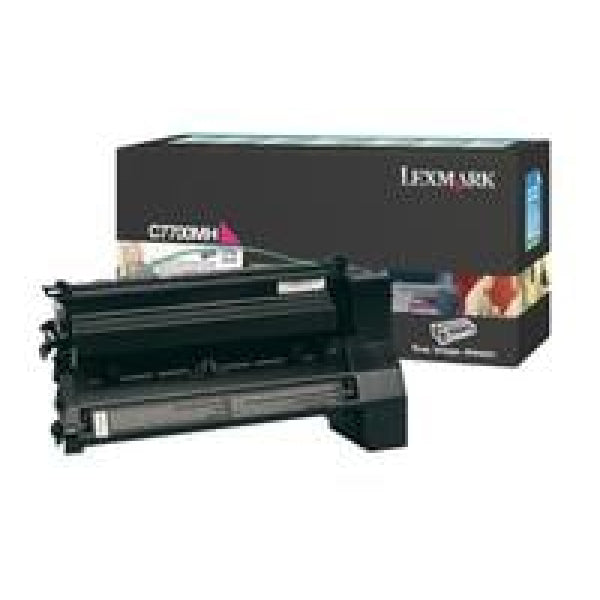 1 X Genuine Lexmark C772 Magenta Toner Cartridge Return Program -